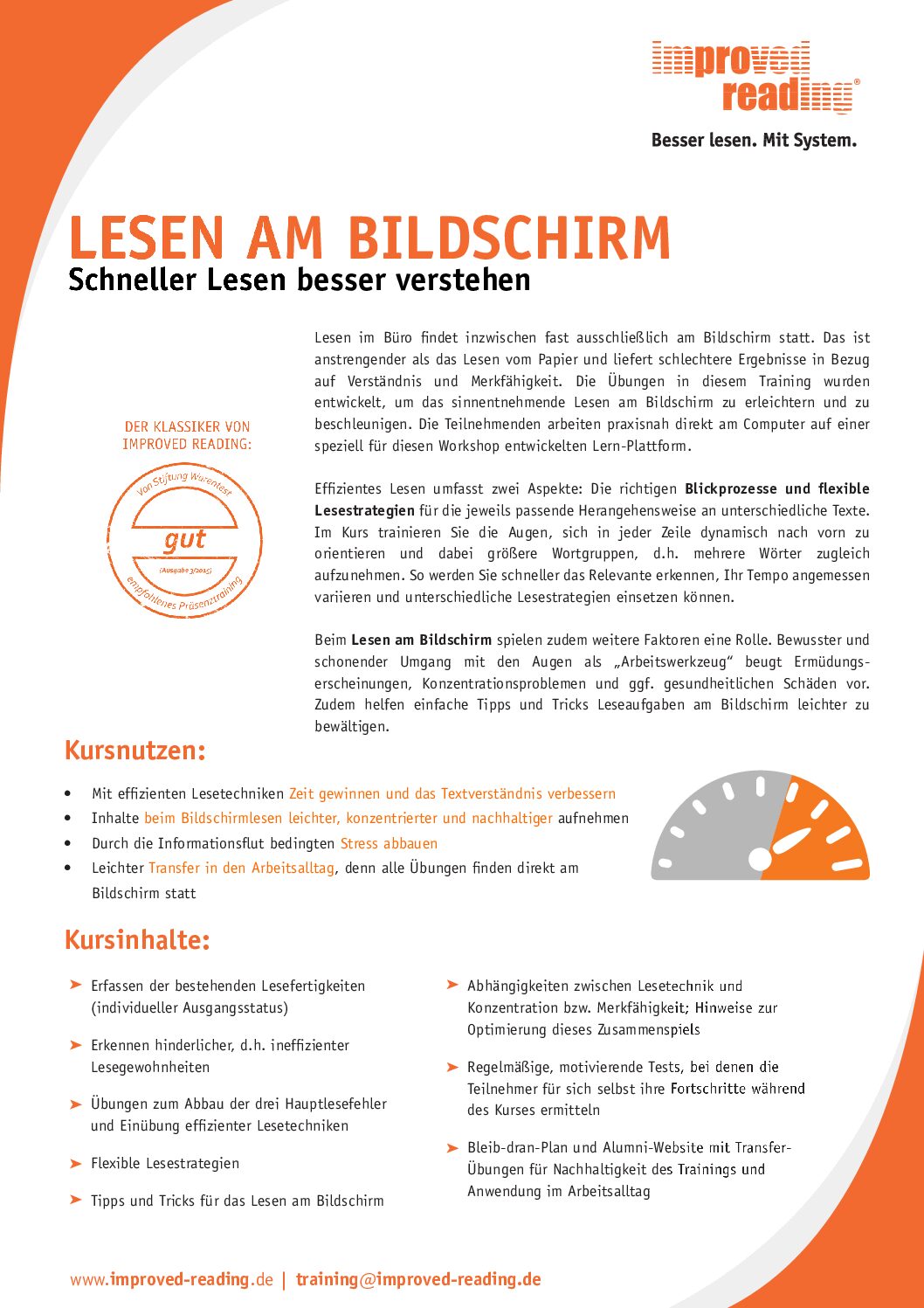 Produktblatt Präsenz-Training